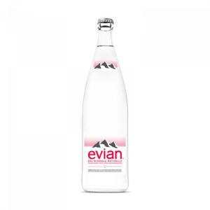 Eau minéral Evian 1L verre consigné